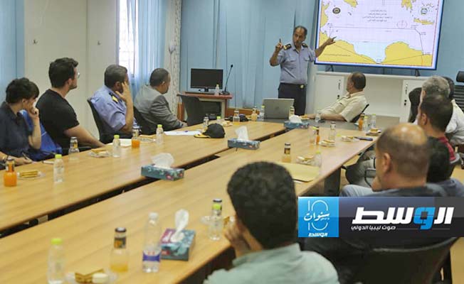 من مشاركة وفد صحفي أجنبي في مهمة عمل بحرية في طرابلس، 18 يوليو 2024. (إدارة التوجيه المعنوي)