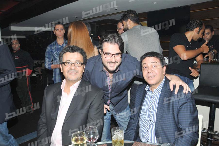 بالصور: نجوم الفن والإعلام في حفل خطوبة خالد وشيماء