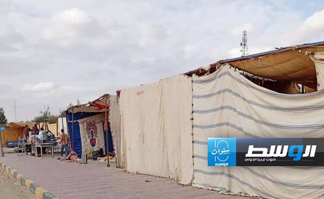 مصادرة مفرقعات وألعاب نارية من الأكشاك والخيام على الأرصفة والطرقات في بني وليد، السبت 14 سبتمبر 2024 (فيسبوك)