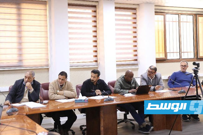 اجتماع مفوضية الانتخابات لبحث التحديات أمام تسجل الناخبين بانتخابات المجالس البلدية للمجموعة الثانية، 4 مارس 2025. (صفحة المفوضية على فيسبوك)