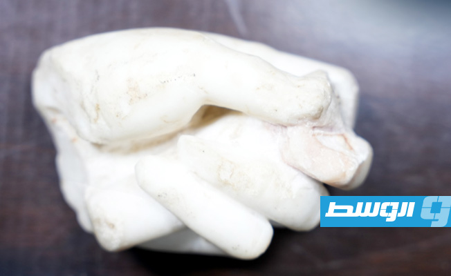 من مراسم استعادة يد تمثال رخامي من الولايات المتحدة، 15 ديسمبر 2022. (وزارة الخارجية)
