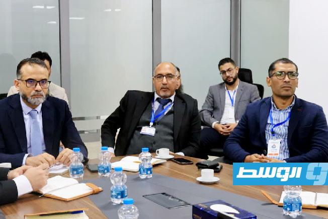 اجتماع مسؤولين بمؤسسة النفط مع مسؤولين بشركة «ريبسول - مرزق»، طرابلس، 23 ديسمبر 2025 (مؤسسة النفط)