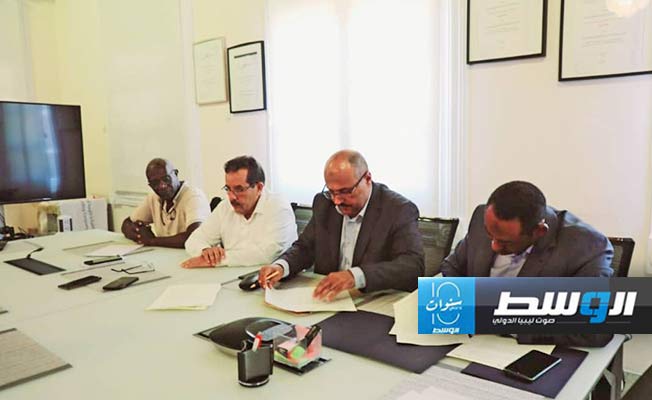 بشير جلغم يخلف محمد فرج محمد في رئاسة مصلحة الآثار الليبية (فيسبوك)
