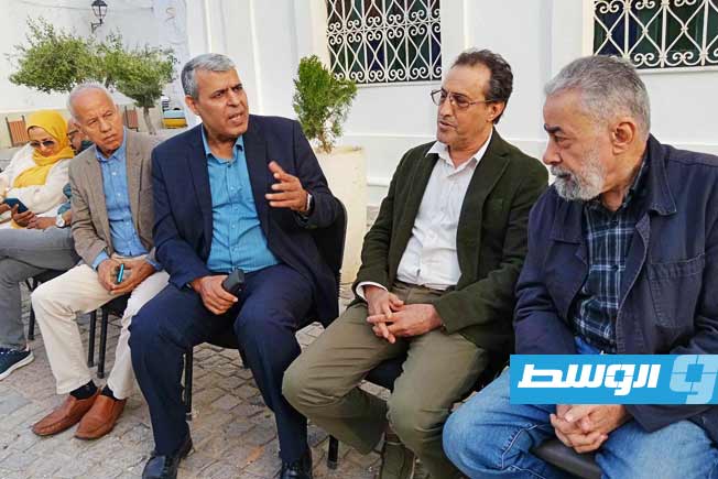 جانب من الحضور خلال احتفالية بيت إسكندر للفنون. (بوابة الوسط)