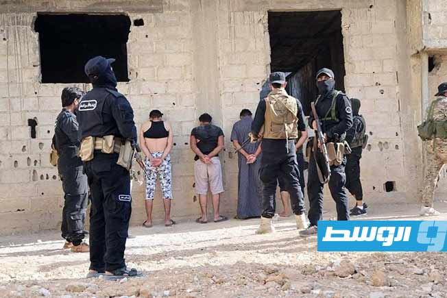 عناصر تابعة لداعش أوقفتها الداخلية السورية. (الإنترنت)