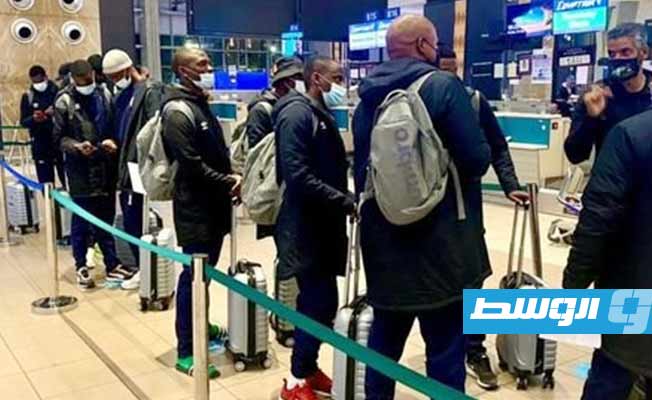 بعثة منتخب بوتسوانا تصل إلى ليبيا .(الإنترنت)