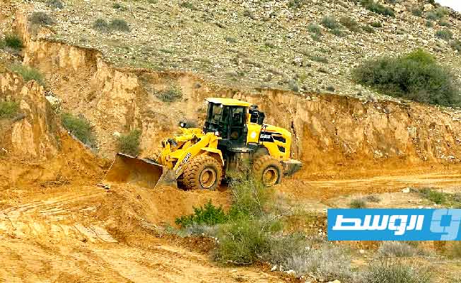 جانب من إزالة آثار السيول في ترهونة، الأربعاء 25 ديسمبر 2024 (الشركة العامة لخدمات النظافة مصراتة)