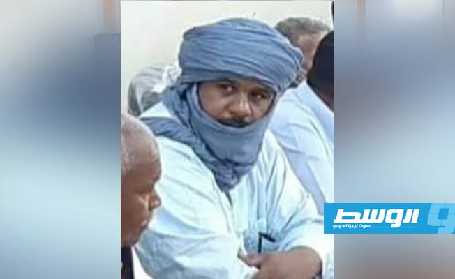 لقاء نائب رئيس حكومة الوحدة الوطنية الموقتة رمضان أبوجناح مع أعيان ومشايخ منطقة جرمة بوادي الآجال، 19 مايو 2021. (بوابة الوسط)