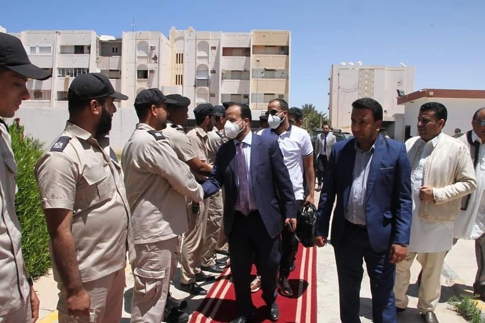 جانب من جولة وزير داخلية حكومة الوحدة الوطنية. 14 مايو 2021. (بلدية سرت)