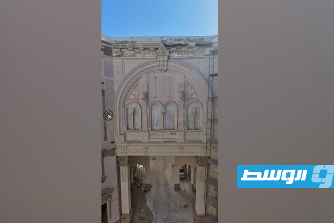 تتواصل أعمال الترميم والصيانة في «قلاريا ذي بونو» بوسط مدينة طرابلس (فيسبوك)