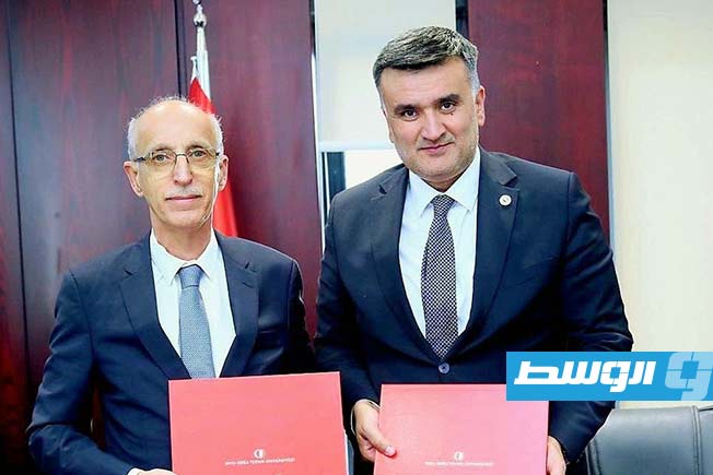 مراسم توقيع اتفاقيات بين جامعة طرابلس وجامعتين تركيتين، 3 يوليو 2025. (صفحة الجامعة على فيسبوك)