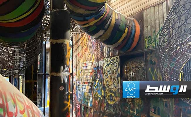 صورة من داخل مشروع «لمة» لإعادة التدوير من أجل صنع الجمال (فيسبوك)