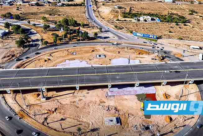 موقع «جسر الكرامة» في سرت، الثلاثاء 30 سبتمبر 2025 (الجهاز الوطني للتنمية)