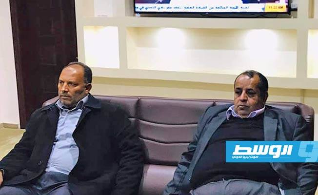 فخري المسماري خلال لقائه وفدا من مدينة أوجلة، 23 ديسمبر 2020. (كهرباء الموقتة)