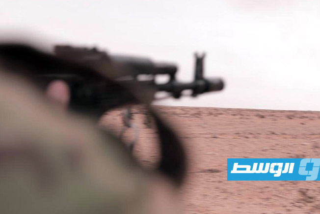 دوريات «اللواء 444 قتال» في الصحراء الليبية. (صفحة اللواء على فيسبوك)