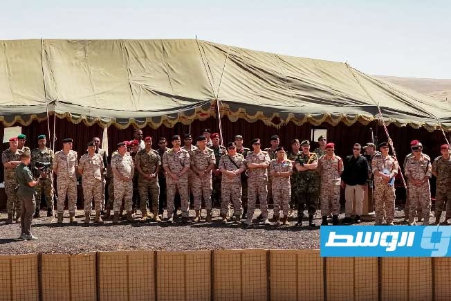 مناورة عسكرية مشتركة باسم «الترابط» بين القيادة العامة والجيش الأردني، 5 يوليو 2026. (شعبة الإعلام الحربي)
