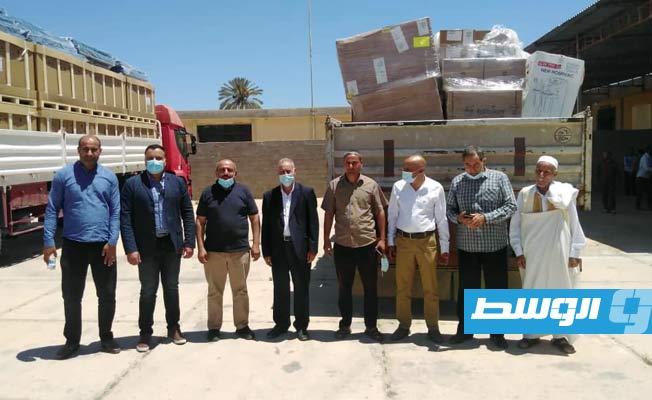 المعدات والأجهزة الطبية المقدمة لمستشفى زوارة البحري وراقدالين القروي. (المؤسسة الوطنية للنفط)