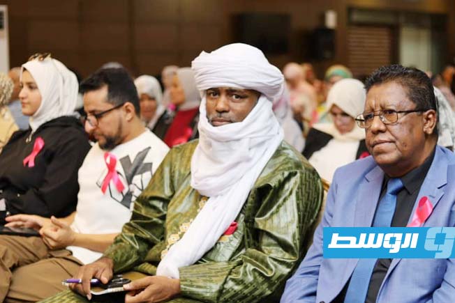جانب من فعاليات الحملة الوطنية للتوعية بسرطان الثدي بليبيا تحت عنوان «شهر أكتوبر الوردي». (خاص بوابة الوسط)