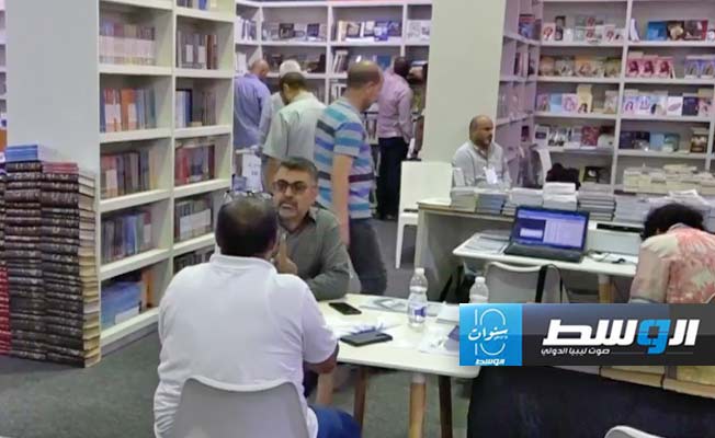 جانب من معرض النيابة العامة الدولي للكتاب في اليوم السادس.(فيسبوك)