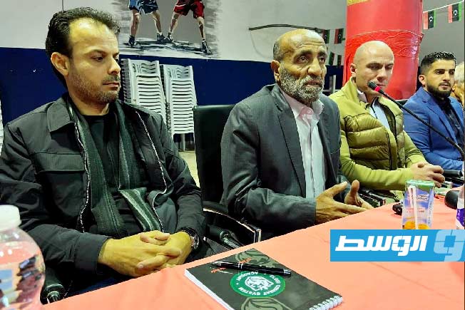 زيارة المدير العام للأكاديمية الليبية عبدالسلام الجهاني إلى صالة المنتخبات الوطنية للملاكمة، الأحد 12 يناير 2025. (فيسبوك)
