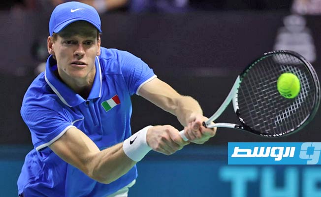 فاز سينر بلقبَي بطولتي أستراليا والولايات المتحدة المفتوحة وأصبح المصنّف الأول عالميا. (فرانس برس)