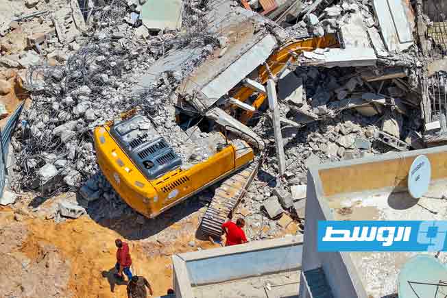 المبنى المنهار في طرابلس، 14 أغسطس 2025. (أمن طرابلس)
