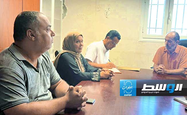 اجتماع الطشاني مع العاملين باستوديوهات قناة «الهداية» وإذاعة القرآن الكريم، الإثنين 30 يوليو 2024. (بوابة الوسط)
