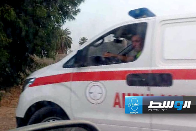 من موقع اشتباكات الزاوية بعد هدوء الأوضاع، 18 مايو 2024 (جهاز الإسعاف والطوارئ)