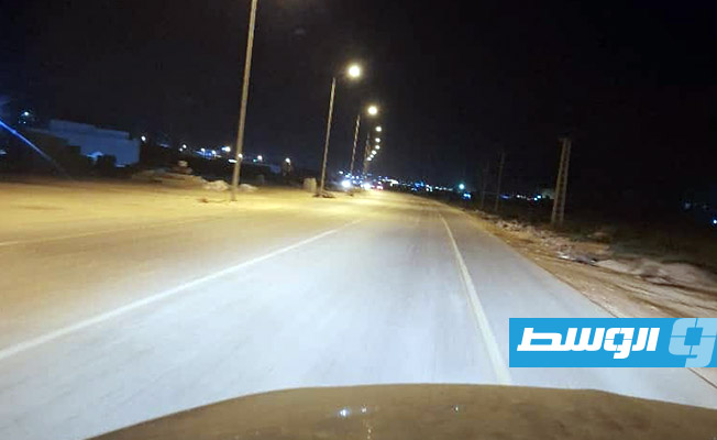 جانب من أعمال الصيانة للشبكة المتضررة بدرنة، الجمعة 3 نوفمبر 2023 (الشركة العامة للكهرباء)