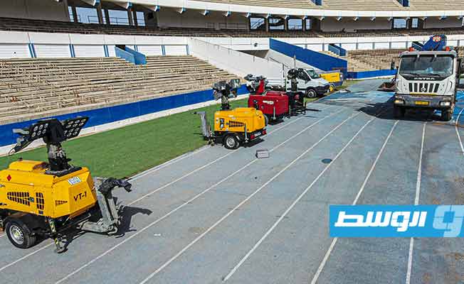 البدء في صيانة ملعب طرابلس الدولي. (الإنترنت)