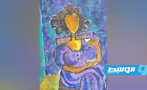 الفنانة التشكيلية فايزة الغناي