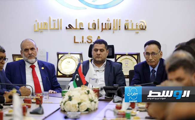 لقاء الحويج مع مسؤولي قطاع التأمين، 20 أبريل 2024. (وزارة الاقتصاد)