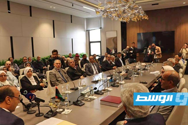 مراسم التسليم والاستلام بين المجلس البلدية بنغازي المنتخب والمجلس التسييري السابق، الإثنين 9 فبراير 2026. (بلدية بنغازي)