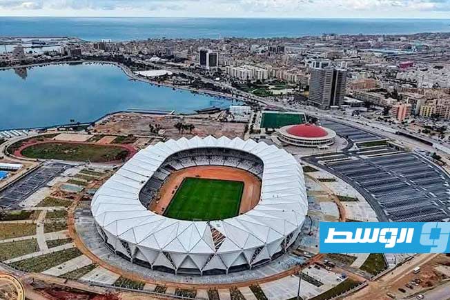ملعب بنغازي الدولي بعد تجديده وتطويره (فيسبوك)