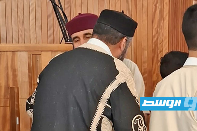 صلاة العيد في أحد مساجد بني وليد، 27 مايو 2026. (تصوير: الصغير الحداد)