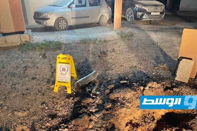 مخلفات جراء انفجار مخزن ذخيرة في مصراتة، 31 أغسطس 2025. (المباحث الجنائية)