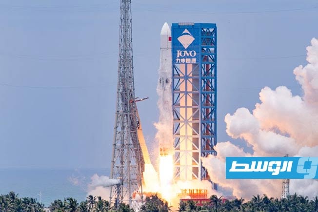 اختبار منظومة تجريبية لاستعادة وحدات دفع ​الصواريخ في الصين. (شينخوا)