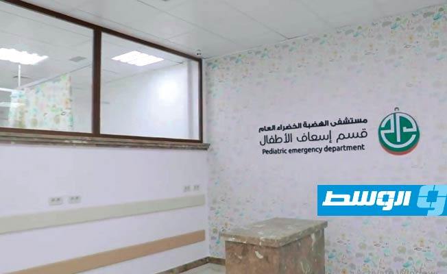 صيانة وتجهيز أقسام مستشفى الهضبة الخضراء في طرابلس، 18 سبتمبر 2020. (صحة الوفاق)