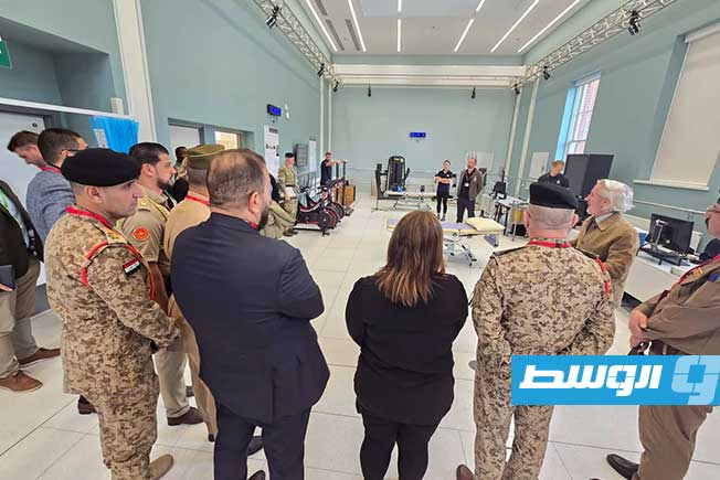 زيارة وفد جهاز الطب العسكري لمنشآت طبية بريطانية (السفارة البريطانية لدى ليبيا)