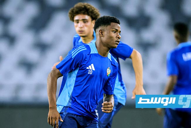 جانب من تدريبات المنتخب الليبي (صفحة الاتحاد الليبي لكرة القدم على فيسبوك)