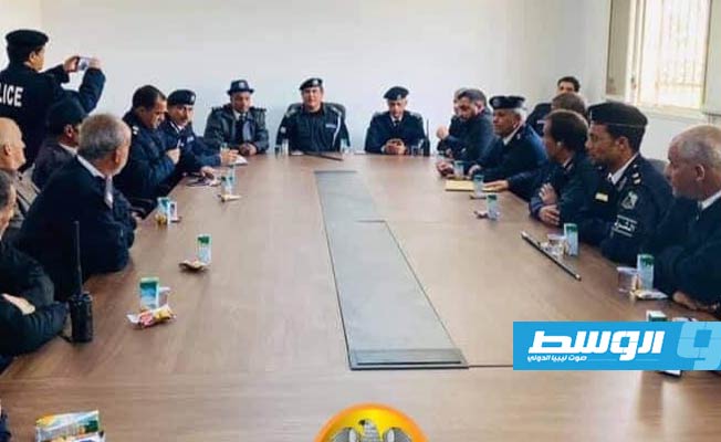 مراسم التسليم والاستلام لمدير مديرية أمن امساعد, الإثنين 9 مارس 2021. (الإنترنت)