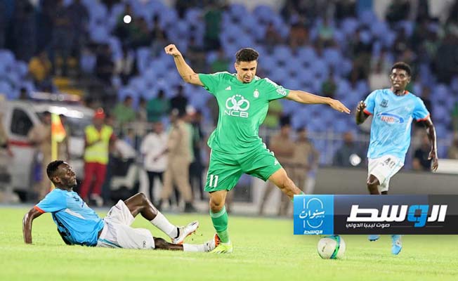التحامات وقوة في لقاء الأهلي طرابلس وأوهامياجي الزنجباري بالكونفدرالية، الأحد 18 أغسطس 2024. (تصوير: محمود دردور، بوابة الوسط)