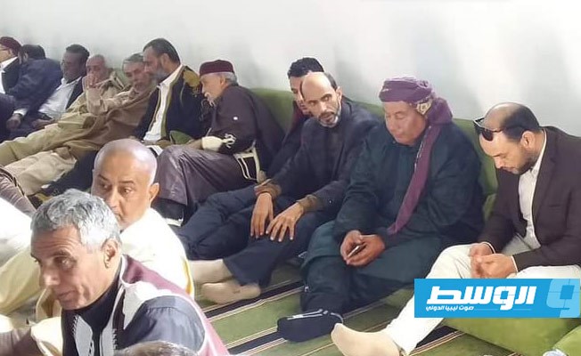 جانب من المشاركين في اجتماع قبائل السعادي والمرابطين والعبيدات