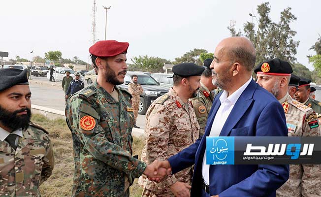 من زيارة الكوني واللافي لمنفذ راس اجدير، 29 مارس 2024 (المجلس الرئاسي)