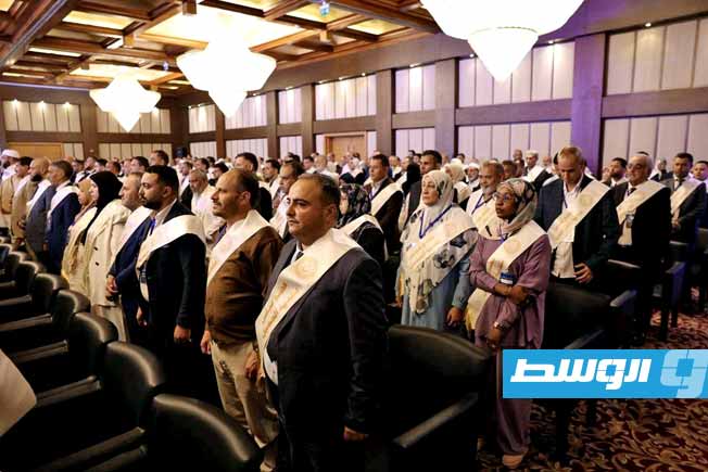 مراسم أداء 35 مجلسا بلديا منتخبا حديثا اليمين القانونية في طرابلس، 25 سبتمبر 2025. (البعثة الأممية)