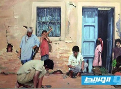لوحات الفنانة نجاة أبوشيبة ارتحلت بدونها