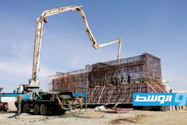 إنشاءات في منطقة جليانة ببنغازي (أرشيفية: صندوق التنمية وإعادة الإعمار)