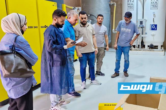 مصنع الاكسجين في مستشفى جراحة الأطفال في بنغازي بعد إعادة تشغيله، 23 أكتوبر 2025 (مستشفى جراحة الأطفال)