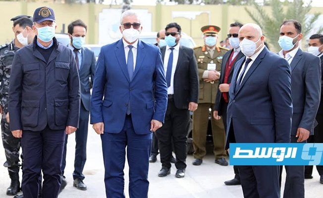 من استقبال باشاغا لوزير الدفاع التركي خلوصي أكار، 26 ديسمبر 2020. (داخلية الوفاق)