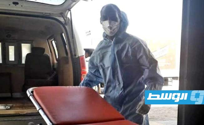 تحويل حالات كورونا إلى عزل البركولي, (مركز سبها الطبي)